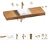 Комплект мебели для ванной комнаты Wellsee Genuine Tree с раковиной 201015553 1