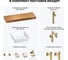 Комплект мебели для ванной комнаты Wellsee Genuine Tree с раковиной 201015553 8