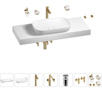 Комплект мебели для ванной комнаты Wellsee Genuine Tree с раковиной 201014333