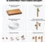 Комплект мебели для ванной комнаты Wellsee Genuine Tree с раковиной 201015674 8