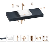 Комплект мебели для ванной комнаты Wellsee Genuine Tree с раковиной 201015414