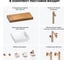Комплект мебели для ванной комнаты Wellsee Genuine Tree с раковиной 201015314 8