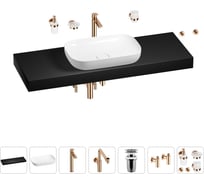 Комплект мебели для ванной комнаты Wellsee Genuine Tree с раковиной 201014474