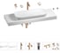 Комплект мебели для ванной комнаты Wellsee Genuine Tree с раковиной 201014694 1