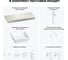 Комплект мебели для ванной комнаты Wellsee Genuine Tree с раковиной 201015395 8