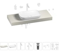 Комплект мебели для ванной комнаты с раковиной Wellsee Genuine Tree 201014255