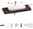 Комплект мебели для ванной комнаты с раковиной Wellsee Genuine Tree 201014674 1