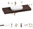 Комплект мебели для ванной комнаты с раковиной Wellsee Genuine Tree 201014434 1