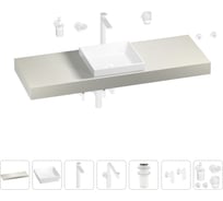 Комплект мебели для ванной комнаты Wellsee Genuine Tree с раковиной 201015515