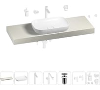 Комплект мебели для ванной комнаты с раковиной Wellsee Genuine Tree 201014375