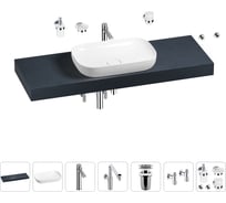 Комплект мебели для ванной комнаты Wellsee Genuine Tree с раковиной 201014396