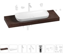 Комплект мебели для ванной комнаты с раковиной Wellsee Genuine Tree 201014675