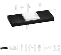 Комплект мебели для ванной комнаты Wellsee Genuine Tree с раковиной 201015495