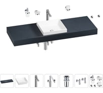 Комплект мебели для ванной комнаты Wellsee Genuine Tree с раковиной 201015536