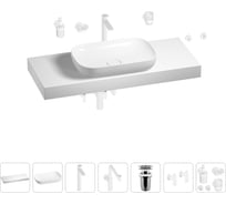Комплект мебели для ванной комнаты Wellsee Genuine Tree с раковиной 201014335