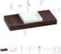 Комплект мебели для ванной комнаты Wellsee Genuine Tree с раковиной 201015335 1