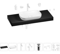 Комплект мебели для ванной комнаты Wellsee Genuine Tree с раковиной 201014355