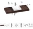 Комплект мебели для ванной комнаты Wellsee Genuine Tree с раковиной 201015456 1