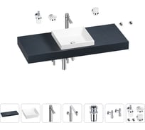Комплект мебели для ванной комнаты Wellsee Genuine Tree с раковиной 201015416