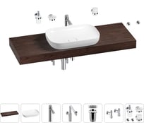 Комплект мебели для ванной комнаты с раковиной Wellsee Genuine Tree 201014436