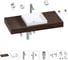 Комплект мебели для ванной комнаты Wellsee Genuine Tree с раковиной 201015336 1