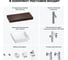 Комплект мебели для ванной комнаты Wellsee Genuine Tree с раковиной 201015336 8