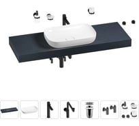 Комплект мебели для ванной комнаты Wellsee Genuine Tree с раковиной 201014397