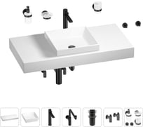 Комплект мебели для ванной комнаты Wellsee Genuine Tree с раковиной 201015357