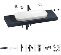 Комплект мебели для ванной комнаты Wellsee Genuine Tree с раковиной 201014637