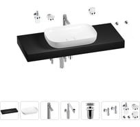 Комплект мебели для ванной комнаты Wellsee Genuine Tree с раковиной 201014356