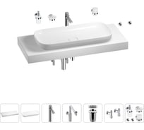 Комплект мебели для ванной комнаты Wellsee Genuine Tree с раковиной 201014576