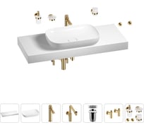 Комплект мебели для ванной комнаты Wellsee Genuine Tree с раковиной 201014338