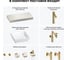 Комплект мебели для ванной комнаты Wellsee Genuine Tree с раковиной 201015278 8