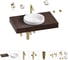 Комплект мебели для ванной комнаты с раковиной Wellsee Genuine Tree 201015698 1