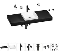 Комплект мебели для ванной комнаты Wellsee Genuine Tree с раковиной 201015497