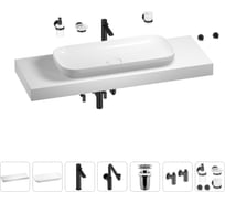 Комплект мебели для ванной комнаты Wellsee Genuine Tree с раковиной 201014697