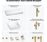 Комплект мебели для ванной комнаты Wellsee Genuine Tree с раковиной 201015358 8