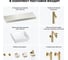 Комплект мебели для ванной комнаты Wellsee Genuine Tree с раковиной 201015518 8