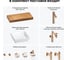 Комплект мебели для ванной комнаты Wellsee Genuine Tree с раковиной 201015319 8
