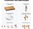Комплект мебели для ванной комнаты Wellsee Genuine Tree с раковиной 201015679 8