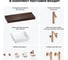 Комплект мебели для ванной комнаты Wellsee Genuine Tree с раковиной 201015459 8