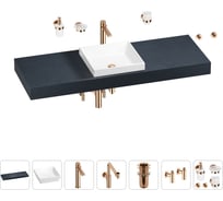 Комплект мебели для ванной комнаты Wellsee Genuine Tree с раковиной 201015539