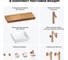 Комплект мебели для ванной комнаты Wellsee Genuine Tree с раковиной 201015439 8