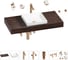 Комплект мебели для ванной комнаты Wellsee Genuine Tree с раковиной 201015339 1