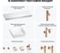 Комплект мебели для ванной комнаты Wellsee Genuine Tree с раковиной 201015599 8
