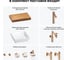 Комплект мебели для ванной комнаты Wellsee Genuine Tree с раковиной 201015199 8
