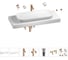 Комплект мебели для ванной комнаты Wellsee Genuine Tree с раковиной 201014579 1