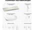 Комплект мебели для ванной комнаты с раковиной Wellsee Genuine Tree 201014380 8