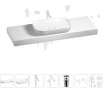 Комплект мебели для ванной комнаты Wellsee Genuine Tree с раковиной 201014460