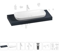 Комплект мебели для ванной комнаты с раковиной Wellsee Genuine Tree 201014520